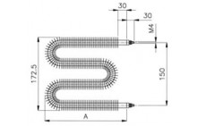 ТЭН Воздушный–М-образный Оребренный
